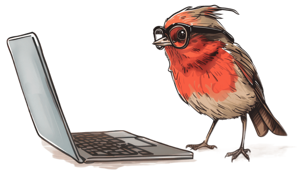 Red Robin searching the web